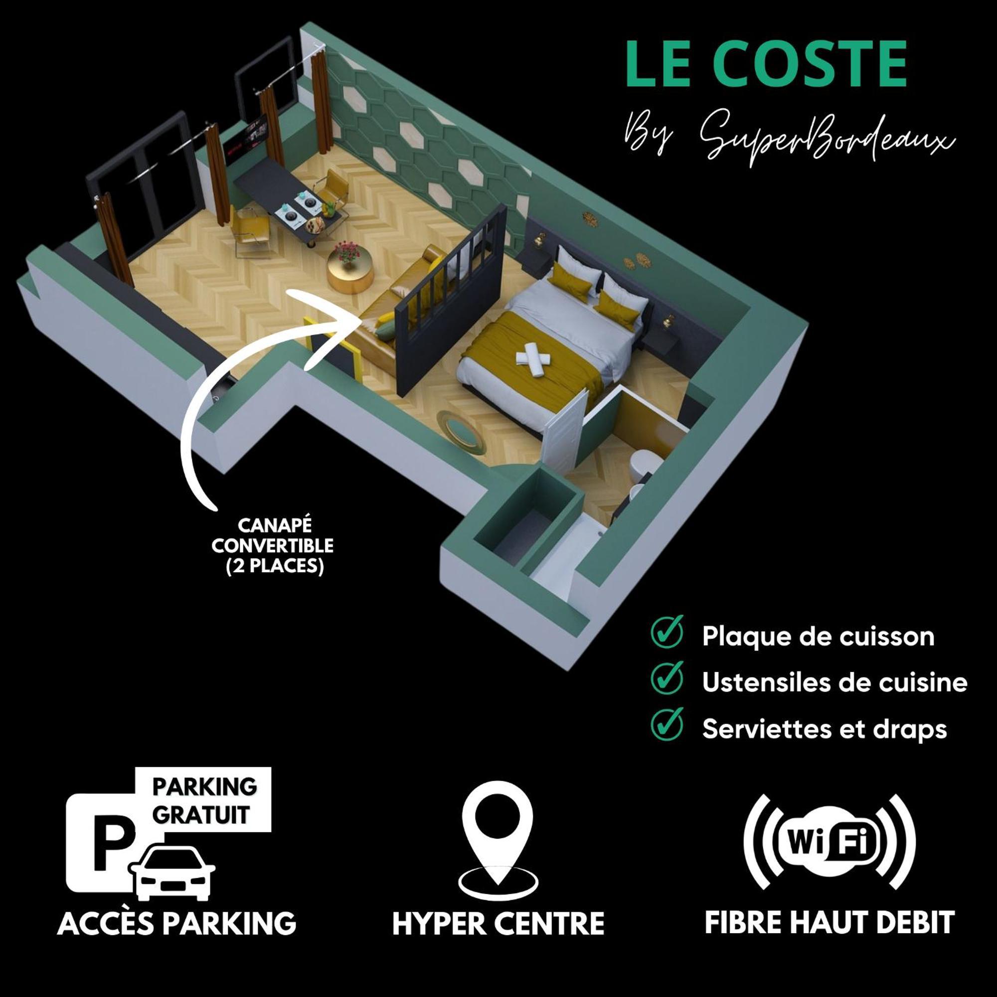Free Parking - Self Checkin - Wifi - Netflix - City Center - Le Coste By SuperБордо Экстерьер фото